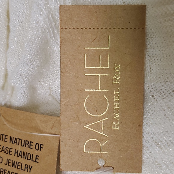 Rachel Roy Sweater Hoodie, Cardigan / Shrug, Aloha White, Size Medium, NWT - Picture 6 of 6